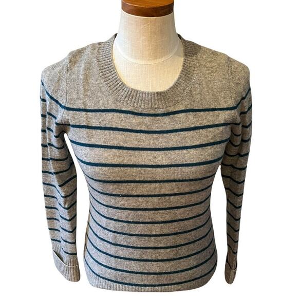 Fenn Wright Manson Gray Striped Cashmere sweater S - Picture 1 of 5